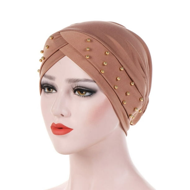 Cloche Turban Headwrap Indian Holiday Stretchy Hat Cap Headband Head Cover *Turb 